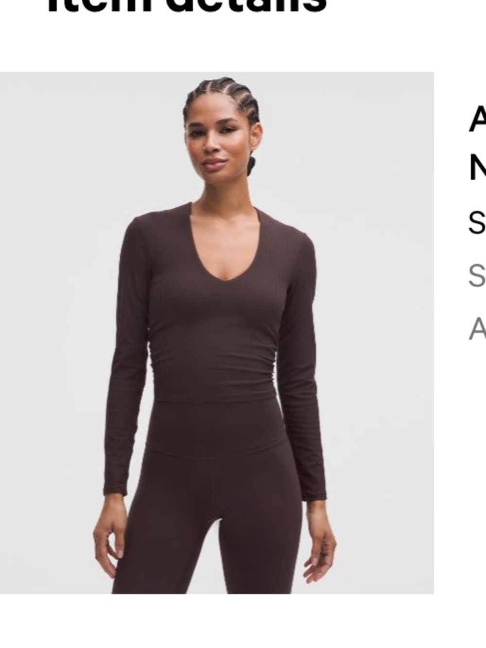 Lululemon All It Takes Ribbed Nulu V-Neck Long-Sleeve Shirt